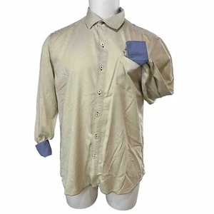 Tommy Bahama Jeans Island Crafted Hemd Herren Large Creme Langarm (494) - Bild 1 von 9