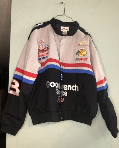 Vintage Dale Earnhardt Sr Goodwrench Chase Authentic Large Nascar Jacket Cover