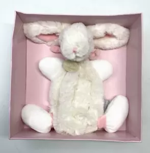 DouDou Et Compagnie Paris Peluche Mon Lapin BONBON BUNNY Lovey Manta Rosa - NUEVO - Imagen 1 de 3