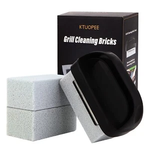 Cleaning Brick Heavy Duty Grill Cleaning Kit Stone Bricks Scrubber 3 pcs - Picture 1 of 7