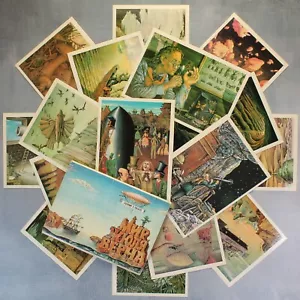 Mondo JULES VERNE Macchina surreale cartoline russe 1980 serie completa 16 LYUBAROV🐟 - Foto 1 di 13