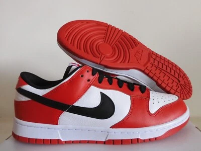 Nike Dunk Low Nike By You Id Rojo-Blanco Mujer Talla 11.5-Hombre Talla 10 [FV9524-900] Foto 1 de 4