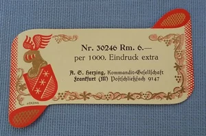 old Wine label Sample label Bottle label Bottle Neck Label 1920 - Picture 1 of 2