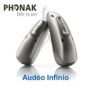 2 New Phonak Audeo Infinio I50- Rechargeable-Graphite Gray -US Seller - Picture 1 of 2
