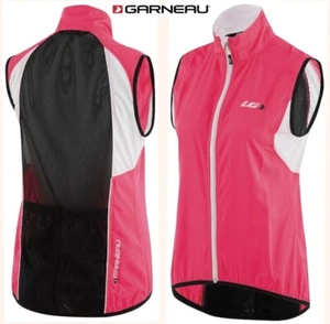 new LOUIS GARNEAU nova cycling wind vest pink mesh back light packable womens SM - Picture 1 of 18