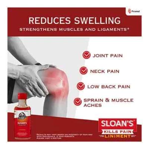 3xSloan's Liniment Pain Killer (71ml) For Swelling Pain , Muscle Pain Joint Pain - Picture 1 of 9