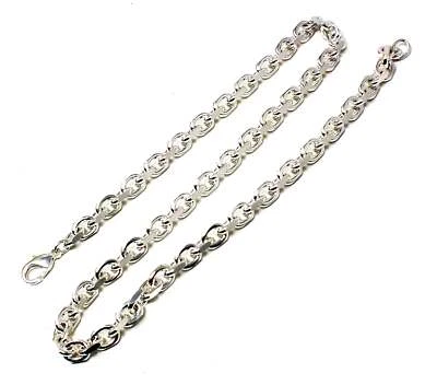 Collana catena Ancora placcata argento gioielli uomo donna regalo girocollo - Immagine 1 di 4