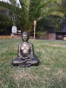 Luxury Stone Garden Ornament Sitting Buddha Statue Indoor Outdoor - Picture 1 of 4