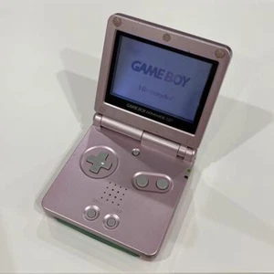 Nintendo GAMEBOY ADVANCE SP Pearl Pink Handheld Console with Charger Working - Picture 1 of 11