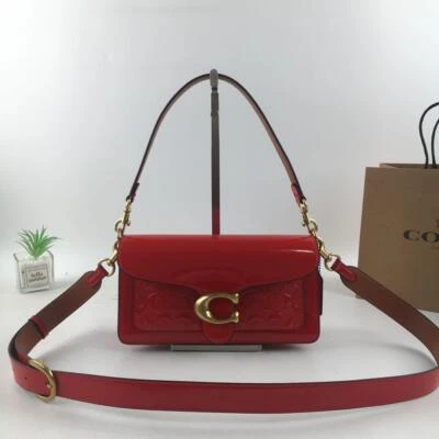 COACH Tabby Crossbody Bag Shoulder Bag 26 Leather CM554 Red - Image 1 of 4