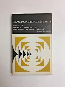 Advancing Psychological Science Volume 3 Three Sanford and Capaldi Paperback - Bild 1 von 3