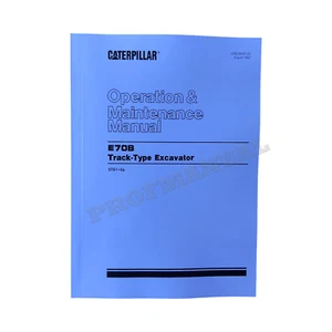 Manual de mantenimiento de operadores de excavadoras tipo oruga Caterpillar E70B - Imagen 1 de 5