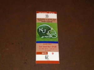 1978 ARIZONA STATE ASU AT NORTHWESTERN COLLEGE FOOTBALL FULL TICKET NR MINT  - Picture 1 of 2
