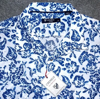CAMISA DANIEL CREMIEUX HOMBRE M AZUL HAWAIANO BLANCO FLORAL  Foto 1 de 4