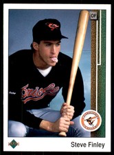 1989 Upper Deck Steve Finley Rookie Baltimore Orioles #742