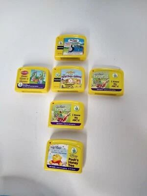 Leap Frog My First LeapPad Catridge Lot Dora to the Rescue Cars Thomas Tad Pooh - Image 1 of 4