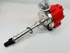 CNC SBC BBC Red HEI Distribuidor 327 350 396 454 Bobina 65K Voltios Chevy HotStreetRod - Imagen 1 de 3