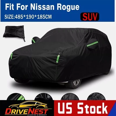 For Nissan Rogue SUV Waterproof Full Car Cover Rain Snow UV Resistant Protection Foto 1 de 4