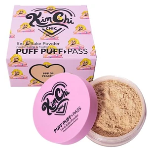 Kimchi Chic Beauty Puff Puff Pass Set & Bake Powder - Peachy Makeup for Uneven - Picture 1 of 7