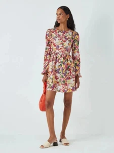 Batsheva X Laura Ashley Mini Dress Prarie Pink Floral UK 12 - BNWT £120 - Picture 1 of 13