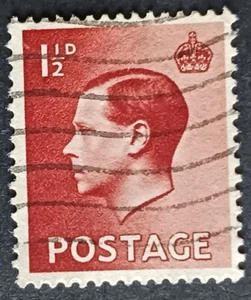 1936 Great Britain King Edward VIII 1 1/2d Red Brown Postage Stamp - Picture 1 of 1