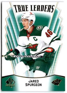 2021-22 SP Authentic True Leaders Green #TL-8 Jared Spurgeon  Minnesota Wild
