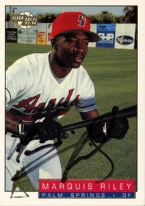 1994 Palm Springs Angels MARQUIS RILEY Signed Card autograph ASHDOWN, AR rc