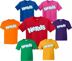 Nerds  Halloween Candy Birthday Christmas family T-Shirts - Picture 1 of 5