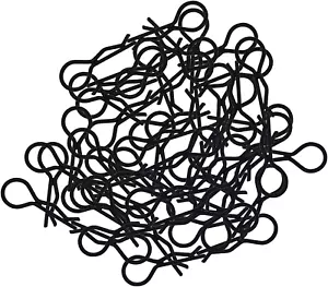 100pcs RC Body Clips Bent Springy R Pins Bent for All 1/8 1/10 1/12 Car Truck... - Picture 1 of 5