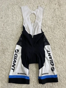 Giant Shimano Black Cycling Cycle Bib Bike Shorts Bibs Mens Sz L - Picture 1 of 14