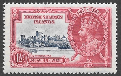 Solomon Islands (1935) - Scott # 60,   MH Cover