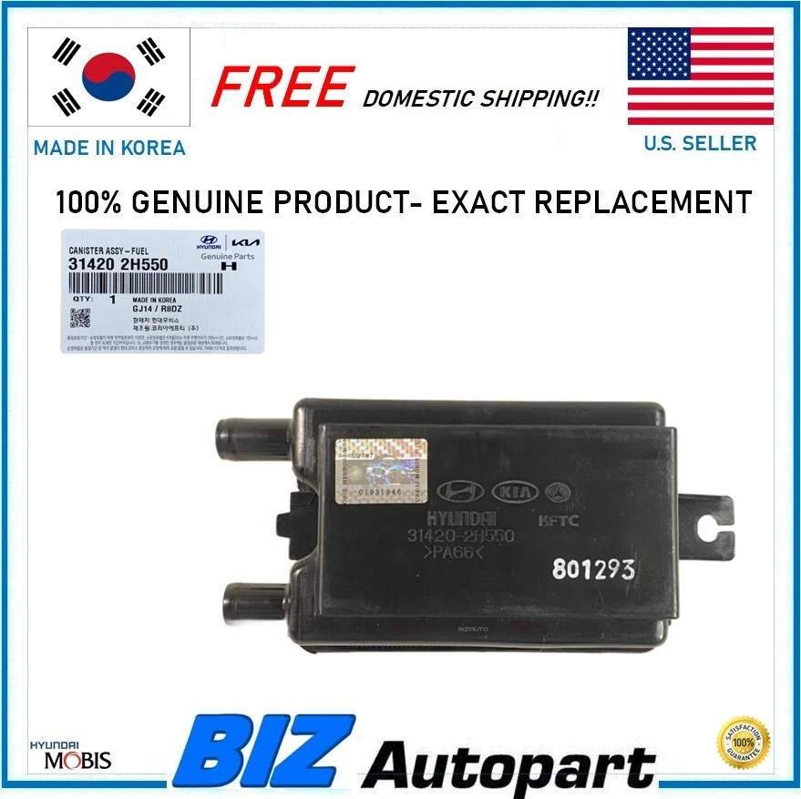 Genuine Vapor Canister Fuel Assembly for 2007-2012 Hyundai Elantra # 31420-2H550 Foto 1 de 4