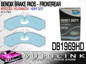 BENDIX BRAKE PADS FRONT FOR VOLKSWAGON LT46 2.5lt DTFI VAN 3/2003 - 2/2007 - Picture 1 of 3