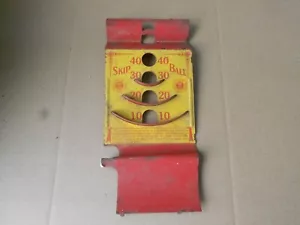 Vintage Wyandotte Toys Skip Ball Score Panel Original Metal Section - Bild 1 von 15