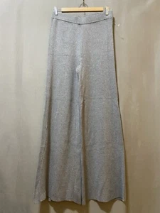 NWOT HOUSE OF HARLOW Women Elastic Waist Hi-Rise Rib Knit Flared Pants SZ S Gray - Picture 1 of 10