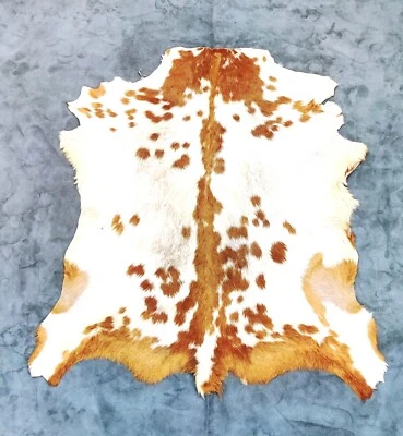 Nordic Goat Hide, Real Leather, Winter Fur Coat, Animal Skin Pelt for decor - Image 1 of 4