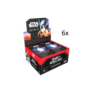 STAR WARS UNLIMITED TCG: SPARK OF REBELLION Booster Box Case (6 Boxes) English