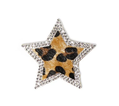 GIFT4U Leo Stern Glitzer Patches zum Aufbügeln DIY Bügelbild für Kleidung