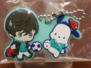 Llavero de goma Rin Itoshi Pochacco Blue Lock x Sanrio Collab Japón J669 - Imagen 1 de 3