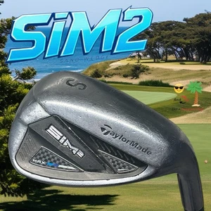 TaylorMade SIM2 Max RH Sand Wedge w/KBS MAX "R" Flex 55 Shaft Good Grip - Picture 1 of 7