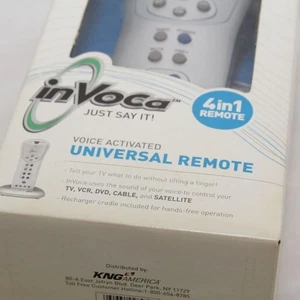 inVoca Voice Activated Universal Remote (4 in 1) - NIB - Foto 1 di 8