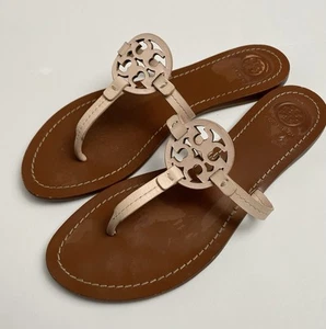 Tory Burch 8,5 Mini Miller Damen-Sandalen flache Schuhe Dulce de Leche - Bild 1 von 12