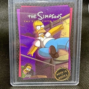 2024 The Simpsons Trading Card Homer 20th Twentieth Season Poster Sparkle SP SSP - Picture 1 of 1