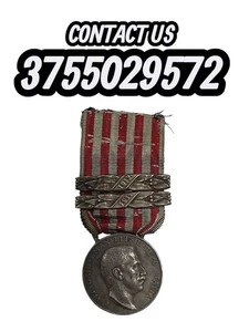 Medaglia Argento Regno - Guerra Italo Turca 1911 - 1912 Zecca Con Nastrino - Bild 1 von 9