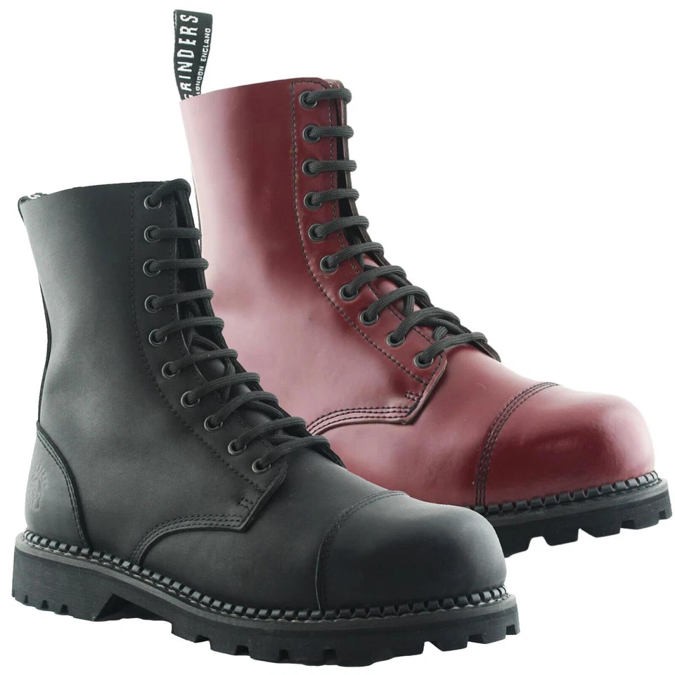 Mens Grinders Hunter 10 Eyelet Safety Steel Toe/Midsole Mid Boots Sizes 7 to 12 - Image 1 of 1