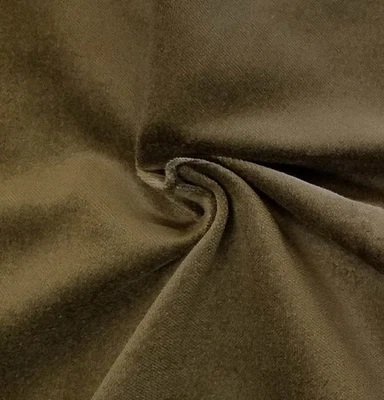 Luxury Green Cotton Velvet Velour Sewing Fabric Upholstery Material Per Yard - Image 1 of 4