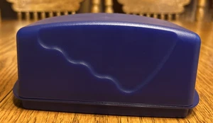 Tupperware Impressions Butter Dish Container Tokyo Blue - Picture 1 of 4