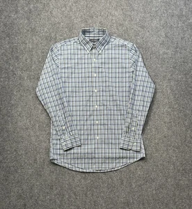Camisa Lauren Ralph Lauren Para Hombres 16 34 35 Azul A Cuadros Calce Ajustado Elastizada Informal Adulto - Imagen 1 de 7