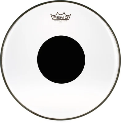 Remo Controlled Sound Clear Drumhead - 14" - with Black Dot - Image 1 of 4