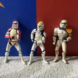 Star Wars Hasbro Clone Trooper Sand Trooper Captain Commander Konvolut | 90er 00er - Bild 1 von 11